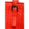 Image 6 : Bottega Veneta Red Lambskin Leather Intrecciato Leather XL Nappa Shopper Tote Ba