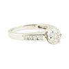 Image 1 : 0.50 ctw Diamond Ring - 14KT White Gold