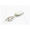 Image 2 : Louis Vuitton Silver-tone Metal White Multicolor Canvas Military Keyholder