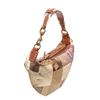 Image 2 : Coach Multicolor Patchwork Canvas  Leather Half Moon Shoulder Bag