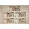 Image 1 : 5-1980'S THAILAND 10 BAHT CRISP UNC BILLS: 4 HAVE