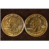 Image 2 : 2008-D HAWAII & 2001-P NEW YORK GOLD PLATED