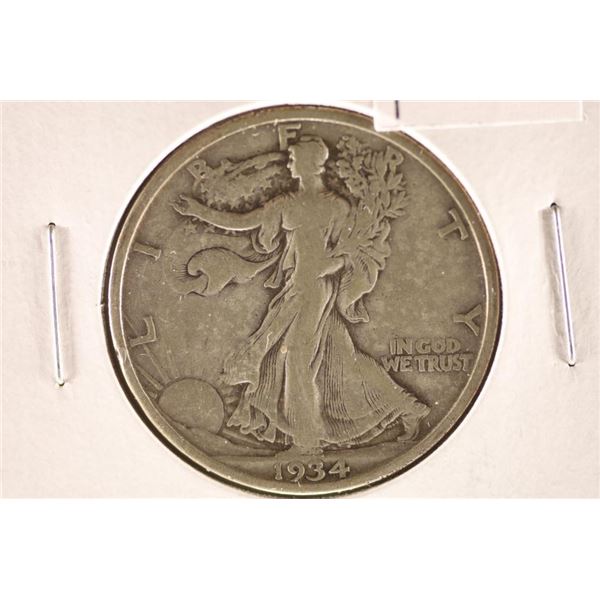 1934 SILVER WALKING LIBERTY HALF DOLLAR