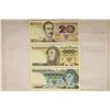 Image 1 : 3 BANK OF POLAND CRISP BILLS: 1982-20 UNC ZLOTYCH,