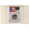 Image 2 : 2009-S SILVER PUERTO RICO QUARTER PCGS PR70 DCAM