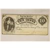 Image 1 : 1862 OBSOLETE 10 CENT BANK NOTE: HAND SIGNED &