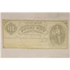 Image 2 : 1862 OBSOLETE 10 CENT BANK NOTE: HAND SIGNED &