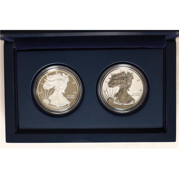 2012 AMERICAN SILVER EAGLE 2 COIN PROOF SET