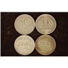 Image 2 : 2-1947, 1953 & 1957 SWEDEN 50 ORE COINS