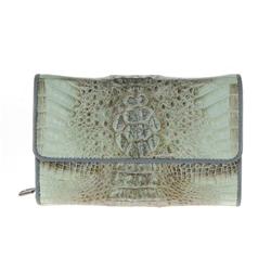 Ladies Light Gray Crocodile Wallet (ACT-011)
