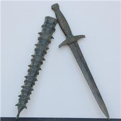Bronze Pagoda Dagger With Scarab (ANT-049)