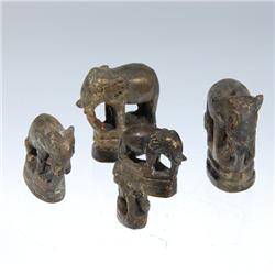Opium Weight Set Bronze 5 Pieces Elephant (ANT-119)