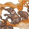 Image 2 : Hand Carved Lg. Teak Elephant Wall Hanging (ART-011)