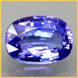 1.10ct VERY RARE Shimmering Top Blue Purple Tanzanite Oval VS+ RETAIL $2250 (GEM-4274)