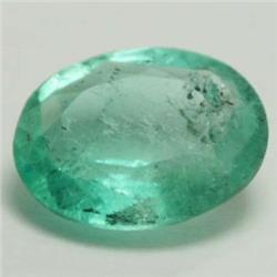 1.66ct VERY RARE Clear Colombia Emerald Oval  RETAIL $2350 (GEM-4285)