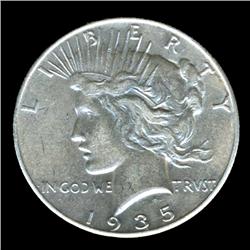 1935 Peace Dollar Hi Grade Scarce Date (COI-4064)