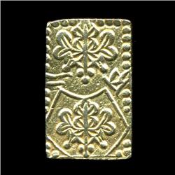 1856 Japan 2 Bu Gold Coin Hi Grade RARE (COI-902)