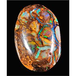 3.21ct RARE Interesting Pattern Green Yowah Boulder Opal RETAIL $2050 (GEM-4939)