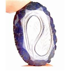 70ct RARE Huge Stunning Royal Blue Natural Sapphire RETAIL $4150 (GEM-7056)