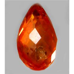 2.55ct RARE Briolette Cut Orange Padparascha Sapphire VS RETAIL $2500 (GEM-7099)