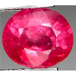 1.59ct RARE Top AAA  Pink Sapphire Nigeria VS Oval Cut  RETAIL $1750 (GEM-7116)
