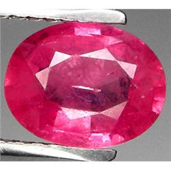 1.48ct RARE Top AAA Mozambique Pink Red Ruby VS Oval Cut  RETAIL $1400 (GEM-7128)