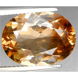 9.29ct RARE Oval Cut Top AAA Imperial TopaZ VVS RETAIL $6550 (GEM-7145)