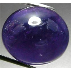 39.21ct RARE Oval Cabachon Violet Amethyst CLEAN RETAIL $2150 (GEM-7152)