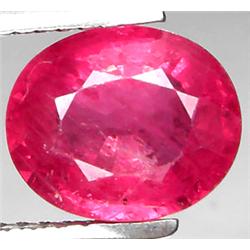 2.37ct RARE Top AAA Mozambique Pink Red Ruby VS Oval Cut  RETAIL $2250 (GEM-7159)