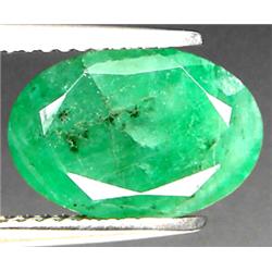 3.02ct VERY RARETop AAA  Natural Green Emerald Oval Cut CLEAN RETAIL $2850 (GEM-7166)