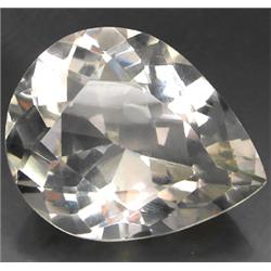 147.46ct Pear Cut Top AAA White Quartz VVS RETAIL $2450 (GEM-7207)