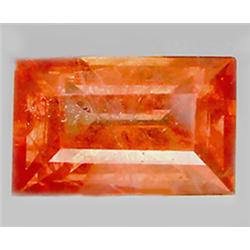 1.15ct RARE Baguette Cut Orange Padparascha Sapphire VS RETAIL $1250 (GEM-7236)