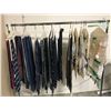 Image 1 : RACK OF ASSORTED TIES AND ACCESSORIES (RACK INCLUDED)
