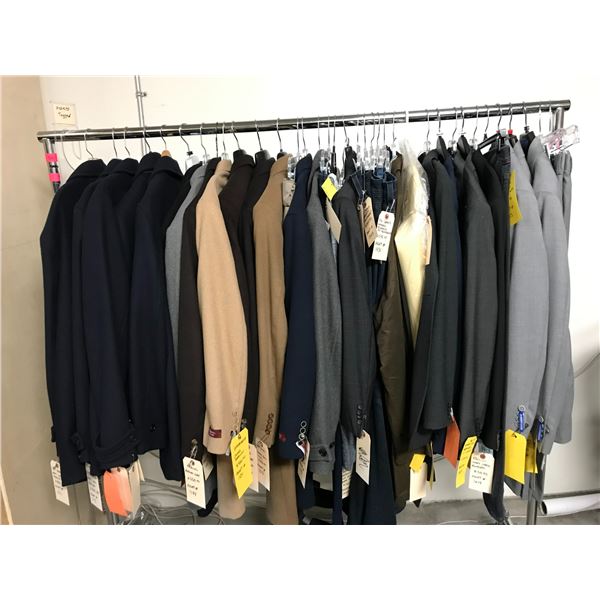 RACK OF ASSORTED SIZED CLOTHING (MANY NEW WITH TAGS) BRANDS INCLUDE; TED BAKER, KENNETH COLE, BAN...