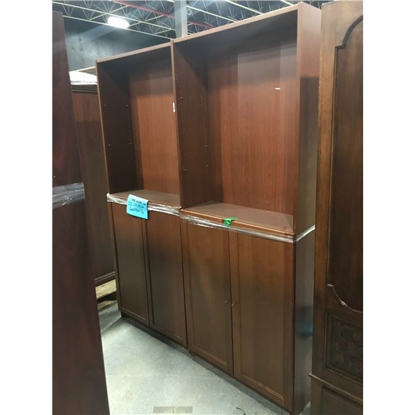 2 MATCHING BOOK SHELVES