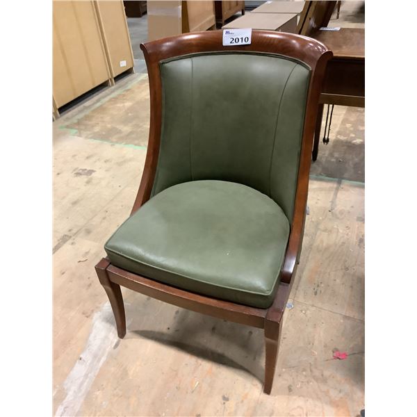 LEATHER OCCASIONAL CHAIR