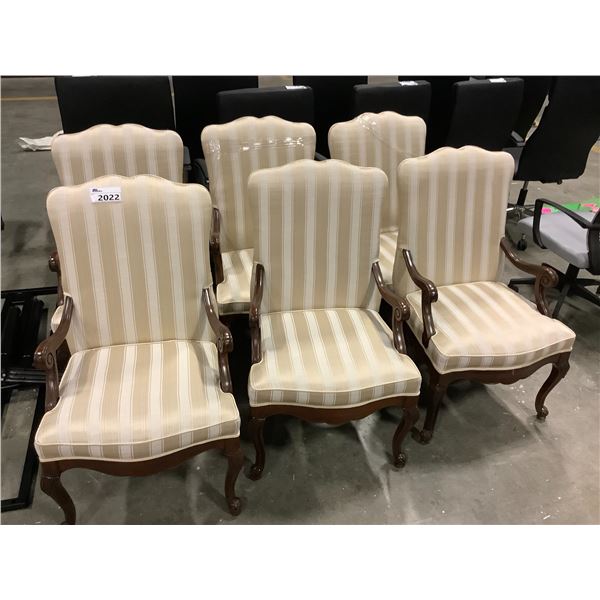 SET OF 6 MATCHING ARMCHAIRS