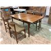 Image 1 : DANISH MODERN TEAK DINING TABLE WITH 4 MATCHING CHAIRS