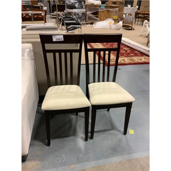 PAIR OF DINING CHAIRS