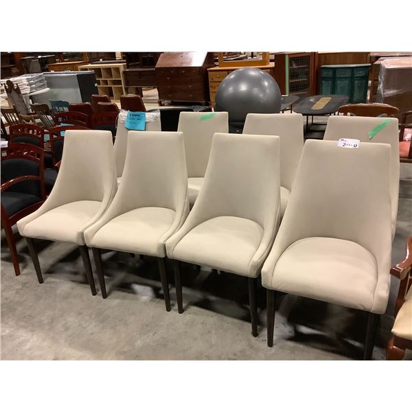 SET OF 8 MODERN DINING CHAIRS