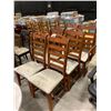 Image 1 : SET OF 6 LADDERBACK CHAIRS