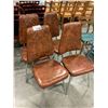 Image 1 : SET OF 4 DINING CHAIRS