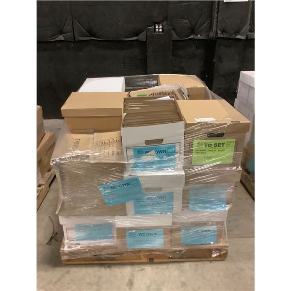 PALLET OF SET DEC FILE FOLDERS AND MORE