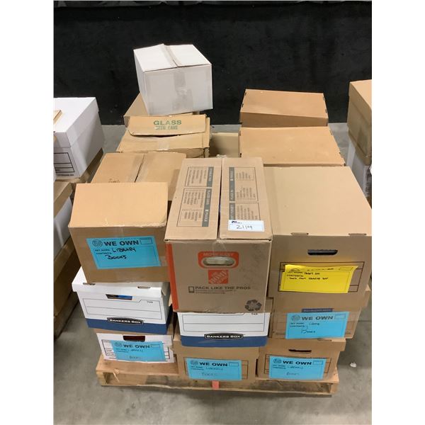 PALLET OF SET DEC ITEMS; BOOKS, MAGAZINES AND MORE