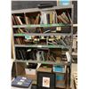 Image 1 : ROLLING SHELVING UNIT WITH SET DEC ITEMS, MOSTLY PICTURES