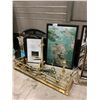 Image 2 : LARGE LOT OF PICTURES, BRASS FIREPLACE SURROUNDS, AND MORE