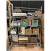 Image 1 : ROLLING METAL SHELVING UNIT WITH ASSORTED SET DEC ITEMS'