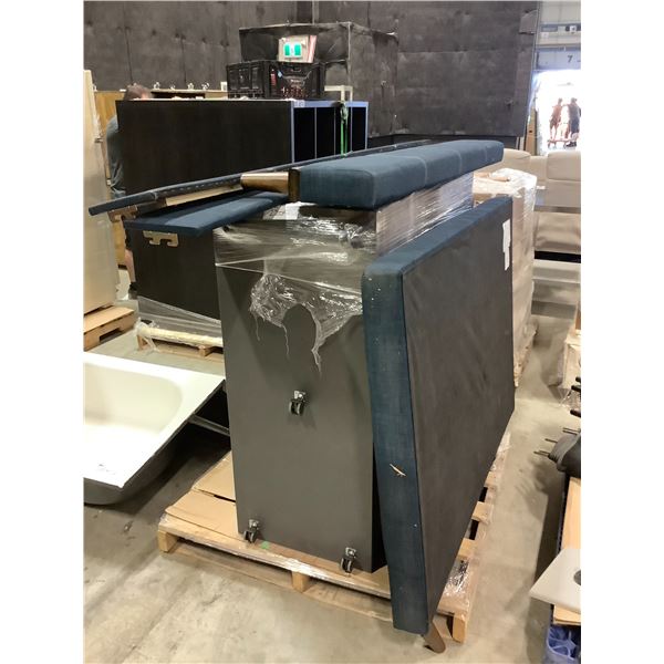 ROLLING CABINETS AND HEADBOARD FOOTBOARD AND RAILS