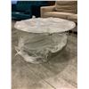 Image 2 : TRANSPARENT 2 TIER GLASS COFFEE TABLE