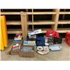 Image 1 : ASSORTED ITEMS INCLUDING; LAMINATORS, CANVAS DISHWARE, OFFICE SUPPLIES & MORE